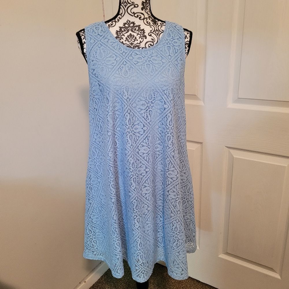 Altard state periwinkle blue lace dress‎